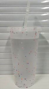 Clear Confetti Cups